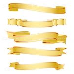 Golden Ribbons Icon 5 Pack